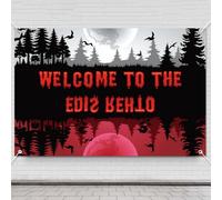 Sfondo Welcome To The Other Side, 100x150cm Decorazioni per Feste a Tema Stranger Things Sfondo Foresta Macabra Decorazioni per Feste di Halloween