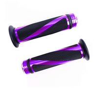 SFONIA 2pz Manopole Manubrio Moto Impugnatura 22MM 7/8" Gomma Antiscivolo Universale per Moto Scooter Quad Cruiser Off Road (Viola)