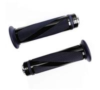 SFONIA 2pz Manopole Manubrio Moto Impugnatura 22MM 7/8" Gomma Antiscivolo Universale per Moto Scooter Quad Cruiser Off Road (Nero)