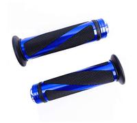 SFONIA 2pz Manopole Manubrio Moto Impugnatura 22MM 7/8" Gomma Antiscivolo Universale per Moto Scooter Quad Cruiser Off Road (Blu)