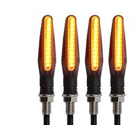 SFONIA 4pz Indicatori di Direzione Frecce Moto 12LED 12V Lampada Segnale Luce Impermeabile Universale per Moto Scooter Quad Cruiser Off Road