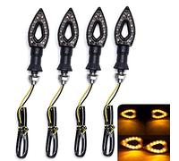 SFONIA 4pz Indicatori di Direzione Frecce Moto LED Indicatori Segnale Luce Impermeabile 12V Universale per Moto Scooter Quad Cruiser Off Road