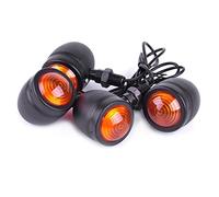 SFONIA 4pz Indicatori di Direzione Moto Indicatori Retrò Lampada Segnale Luce Impermeabile 12V Universale per Moto Scooter Quad Cruiser Off Road