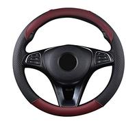 SFONIA Coprivolante Copri Sterzo per Auto Protezione Custodia Volante Cover in Pelle Artificiale Universale 37-38cm / 15" Antiscivolo Traspirante Durevole (Vino Rosso)