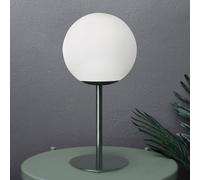 JUGEN BLACK LAMPADA DA TAVOLO VETRO BIANCO MONTATURA NERA ATTACCO E27