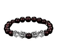 SFQEVHRZ Bracciale, Bracciale di bilanciamento con perline cristalli rossi e granati talismano for prosperità, denaro buona fortuna(4)