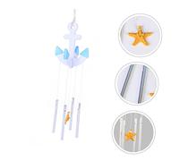 SFQEVHRZ Campane a Vento, Campane a Vento per Esterni， 1 Pezzo di Campanula in Legno Carillon di Vento Campana a Vento Pendente Mare costiero Muro s Muro mediterraneo Ornamento in Metallo