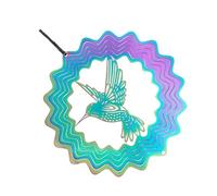 SFQEVHRZ Campane a Vento, Campane a Vento per Esterni， 1 Set Arcobaleno Rotante Carillon di Vento Girandole da Giardino Decorazione Rotante Vento Cattura Ornamento da Giardino Rotante Colibrì Rotante