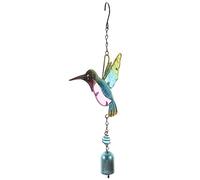 SFQEVHRZ Campane a Vento, Campane a Vento per Esterni， Hummingbird Windchimes Outdoors Wind Chime Crystal Decor Hanging Pendant Hummingbird Wind Bell Locket Hanging Bell(Blue)