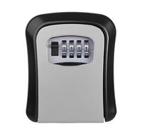 SFQEVHRZ Cassaforte portachiavi da parete, Cassaforte for chiave di sicurezza for montaggio a parete da esterno, con serratura a combinazione e copertura protezione esterna(Grijs)