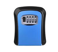 SFQEVHRZ Cassaforte portachiavi da parete, Cassetta di sicurezza for chiave combinata a 4 cifre ripristinabile Portachiavi resistente alle intemperie(Blue)