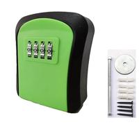 SFQEVHRZ Cassaforte portachiavi da parete, Cassetta di sicurezza for chiavi portachiavi resistente alle intemperie, cassetta for combinate con montaggio a parete(Green)