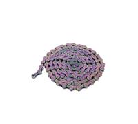 SFQEVHRZ Catene per Biciclette, 6/7/8 velocità, Colore Arcobaleno, 116 Maglie con Fibbia Magica for MTB/BMX/Bici da Strada