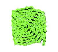 SFQEVHRZ Catene per Biciclette, Catena for Bicicletta da 94 sezioni, Singola velocità, in Acciaio al Carbonio, Colorata, Leggera, for Mountain Bike, da Strada, MTB.(Green)
