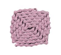 SFQEVHRZ Catene per Biciclette, Catena for Bicicletta da 94 sezioni, Singola velocità, in Acciaio al Carbonio, Colorata, Leggera, for Mountain Bike, da Strada, MTB.(Roze)
