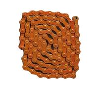 SFQEVHRZ Catene per Biciclette, Catena for Bicicletta da 94 sezioni, Singola velocità, in Acciaio al Carbonio, Colorata, Leggera, for Mountain Bike, da Strada, MTB.(Oranje)