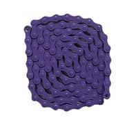 SFQEVHRZ Catene per Biciclette, Catena for Bicicletta da 94 sezioni, Singola velocità, in Acciaio al Carbonio, Colorata, Leggera, for Mountain Bike, da Strada, MTB.(Purple)