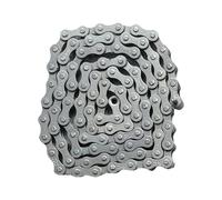 SFQEVHRZ Catene per Biciclette, Catena for Bicicletta da 94 sezioni, Singola velocità, in Acciaio al Carbonio, Colorata, Leggera, for Mountain Bike, da Strada, MTB.(Light Grey)