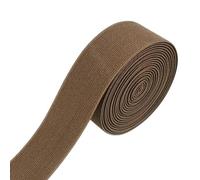 SFQEVHRZ Elastico, 5M 10-60mm Elastici da Cucito for Nastri in Gomma, Cinture, Scarpe, Pantaloni, Accessori for Abbigliamento Fai Te(Coffee,30mm)