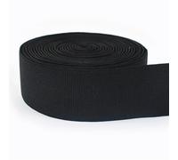 SFQEVHRZ Elastico, Elastico for Cucire 5/10/20M 10-50mm Nero Bianco Nylon Elastici for Intimo Reggiseno a Molla Fettuccia(Eb226 Black,5METERS 10MM)