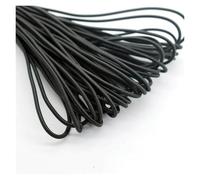 SFQEVHRZ Elastico, Elastico Rotondo da 1/2/3/4/5 mm, Elastico in Gomma Bianca e Nera, for Cucire, Indumenti, Accessori Fai Te(Schwarz,Diameter 1mm)