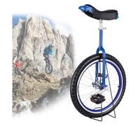 SFQEVHRZ Monociclo, Bici da Equilibrio con Ruote Antiscivolo 24/20/18/16 Pollici, Pneumatici Montagna, for Esercizi di autobilanciamento(Blue,24inches)