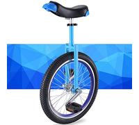 SFQEVHRZ Monociclo, Sedile Regolabile da 20/18/16 Pollici, Pneumatici Antiscivolo, con Robusto Supporto portaoggetti(Blue,16inch)