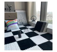 SFQEVHRZ Moquette a puzzle, Tappetino da pavimento in schiuma EVA a pelo lungo, tappeto ad incastro morbido for salotto, tappeti spessi e soffici for camera letto(Style R)