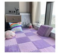 SFQEVHRZ Moquette a puzzle, Tappetino da pavimento in schiuma EVA a pelo lungo, tappeto ad incastro morbido for salotto, tappeti spessi e soffici for camera letto(Style M)