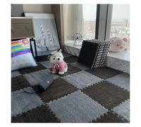 SFQEVHRZ Moquette a puzzle, Tappetino da pavimento in schiuma EVA a pelo lungo, tappeto ad incastro morbido for salotto, tappeti spessi e soffici for camera letto(Style T)