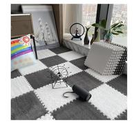 SFQEVHRZ Moquette a puzzle, Tappetino da pavimento in schiuma EVA a pelo lungo, tappeto ad incastro morbido for salotto, tappeti spessi e soffici for camera letto(Style J)