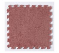 SFQEVHRZ Moquette a puzzle, Tappetino for puzzle quadrato ad incastro, fai da te antiscivolo, 10/12/16/20 pezzi(Light Red,10pcs)