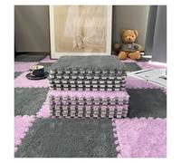 SFQEVHRZ Moquette a puzzle, Tappetino soffice for camera da letto, isolamento acustico, tagliabile, protezione del pavimento, 10 pezzi(Style M,10 pieces)