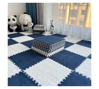 SFQEVHRZ Moquette a puzzle, Tappetino soffice for camera da letto, isolamento acustico, tagliabile, protezione del pavimento, 10 pezzi(Style G)