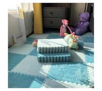 SFQEVHRZ Moquette a puzzle, Tappeto da salotto morbido e soffice, tappetino pavimento spesso a incastro for la casa, 10 pezzi(Style J,30 x 30 cm (Rectangular))