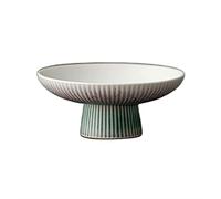 SFQEVHRZ Piatto da frutta, ciotola da frutta in ceramica con base, ciotola decorativa per frutta con base, supporto per frutta, dessert e snack, per banconi da cucina o come centrotavola (Small)