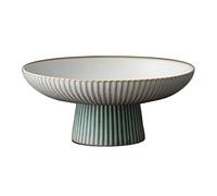 SFQEVHRZ Piatto da frutta, ciotola da frutta in ceramica con base, ciotola decorativa per frutta con base, supporto per frutta, dessert e snack, per banconi da cucina o come centrotavola (large)