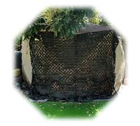 SFQEVHRZ Rete Mimetica da Caccia, Rete Mimetica Nera 150D, Facile da trasportare, Protezione Solare, Schermo for la Privacy del Balcone(1x6m(3.3x19.7ft))