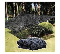 SFQEVHRZ Rete Mimetica da Caccia, Telo copriauto Mimetico 210D, Leggero, Trasparente, Spesso, con Rete Mimetica Nera.(5x7m(16.4x23ft))
