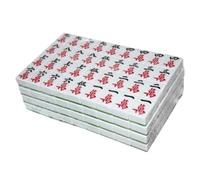 SFQEVHRZ Set da mahjong, Set di 144 Mahjong da viaggio Mah-jongg for famiglie Tempo libero cinese professionale Mah Jong Tessere(Grün,42MM)