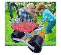 SFQEVHRZ Sgabello per carrello da giardino， Sedile da giardinaggio girevole a 360° su ruote, sgabello da giardinaggio con ruote, scooter da giardino, perfetto for inginocchiarsi e gattonare.