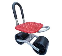 SFQEVHRZ Sgabello per carrello da giardino, Sedile da lavoro con ruote, panca da lavoro da giardino, sedia da giardino pieghevole con inginocchiatoio, seduta girevole regolabile in altezza