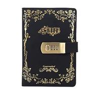 SFQEVHRZ Taccuino, Quaderno beige con carta protettiva for gli occhi, quaderno a righe larghe B6, for tenere un diario, blocco note password