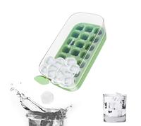 SFThings Stampo per cubetti di ghiaccio con coperchio e bidone, 21 stampi per cubetti di ghiaccio per congelatore, facile rilascio, riempimento Qiuck, nessun tocco, silicone alimentare per whisky e