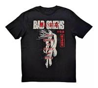 SftrDFsiu Bad Omens T-Shirt Take Me Band Black L
