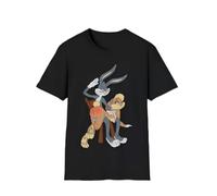 SftrDFsiu Bugs Spanking Lola Funny Cartoon Unisex Softstyle T-Shirt Black M