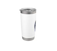 Sfumatura blu con impronte digitali giganti Bicchiere termico in acciaio inox doppia parete