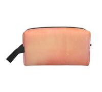 Sfumature di corallo acquerello rosa arancione, organizer per cosmetici di grande capacità, borsa da viaggio per il trucco da donna