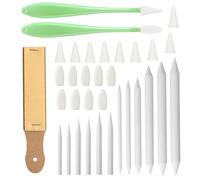 Sfumino per Disegno Set di Sfumini per Disegno a Matita Include 12 Matite per Sfumare Paper Art Blender, 2 Spazzole per Schizzi e 1 Temperamatite di Carta Vetrata