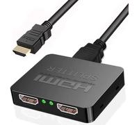 Sfunpu Splitter HDMI 1 in 2 Out, 4K 3D 1080P HDMI Splitter da 1 a 2 per doppio monitor, splitter HDMI 1x2 per MacBook, Xbox, PS3/4, lettore Blu-Ray Roku 4K HD Hdmi Screen Splitter Switcher